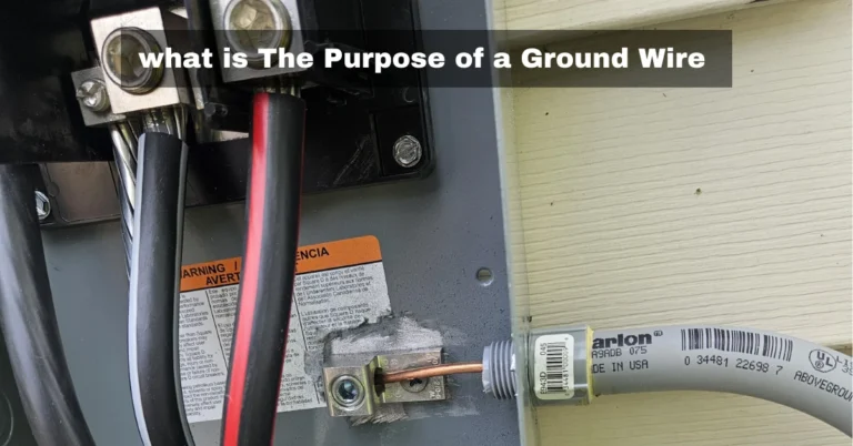 What is the purpose of ground wire